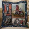 I Hate To Arrive Motorcylces Quilt Blanket  Quilt